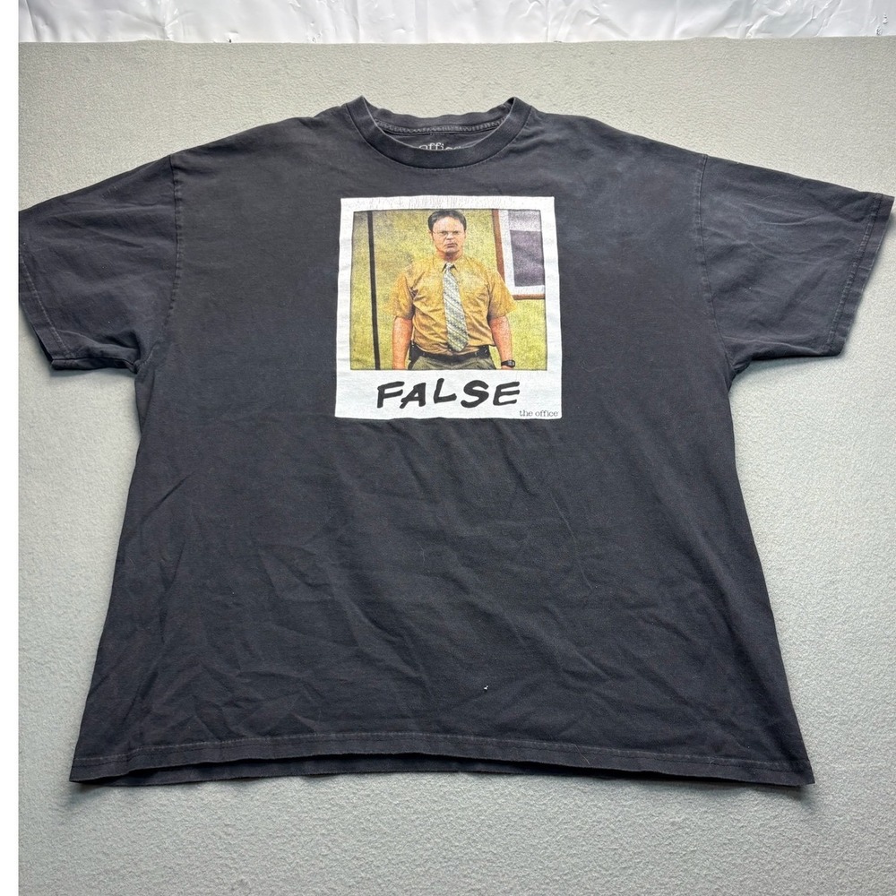 Dwight‎ Schrute The Office FALSE Graphic T Shirt XXL Funny Meme Quote Tee